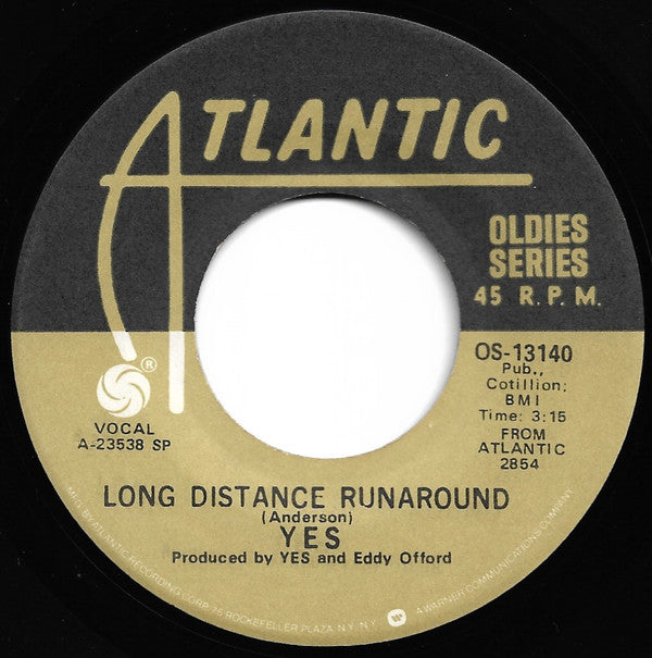 Yes : Roundabout / Long Distance Runaround (7", Single, SP )