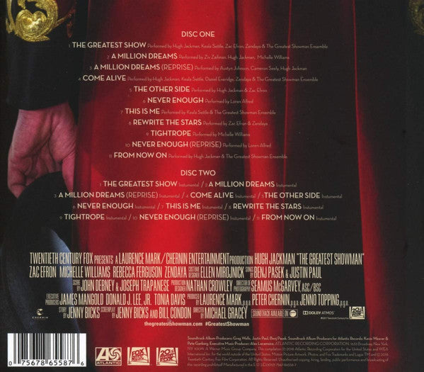Various, Benj Pasek, Justin Paul (5) : The Greatest Showman: Original Motion Picture Soundtrack (Sing-A-Long Edition) (2xCD, Album, Dlx, Sin)