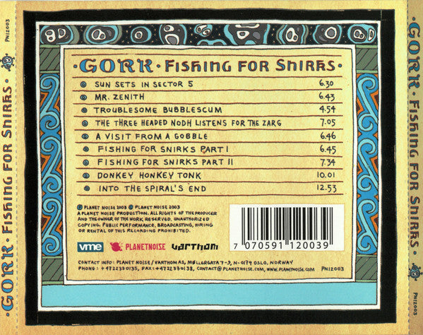 Gork : Fishing For Snirks (CD, Album)