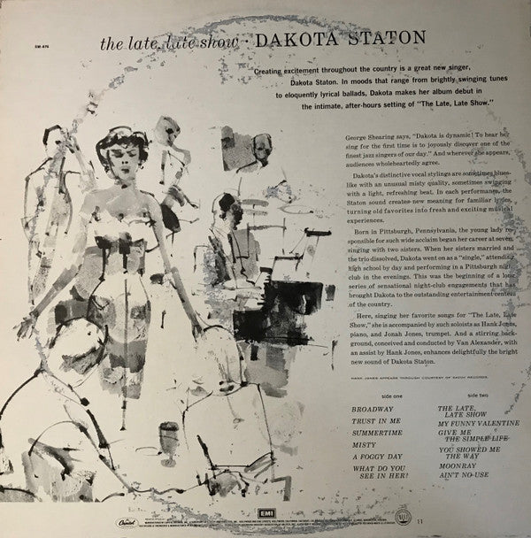 Dakota Staton : The Late, Late Show (LP, Album, RE, Win)