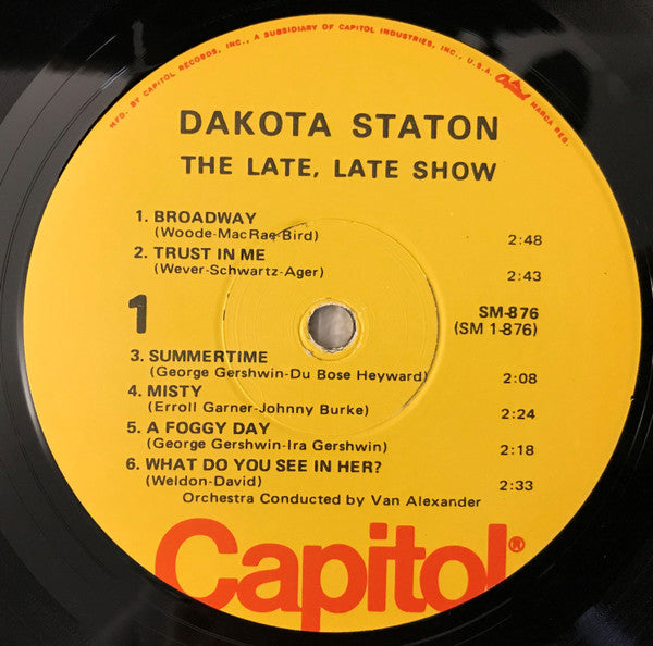 Dakota Staton : The Late, Late Show (LP, Album, RE, Win)