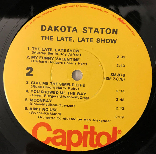 Dakota Staton : The Late, Late Show (LP, Album, RE, Win)