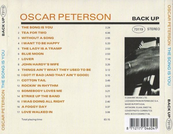 Oscar Peterson : The Song Is You (CD, Comp)
