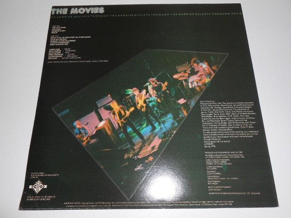 The Movies (2) : Bullets Through The Barrier (LP, Album, Cle)