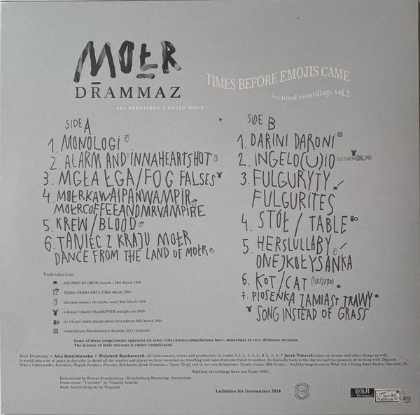 Mołr Drammaz : Times Before Emojis Came (LP, Ltd)