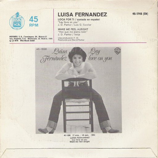 Luisa Fernandez : Loca Por Ti - Version Española Original (7", Single)