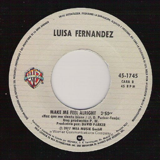 Luisa Fernandez : Loca Por Ti - Version Española Original (7", Single)