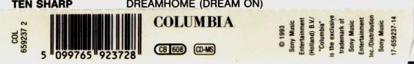 Ten Sharp : Dreamhome (Dream On) (CD, Maxi)