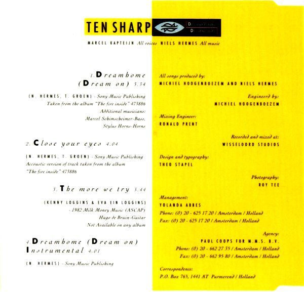 Ten Sharp : Dreamhome (Dream On) (CD, Maxi)
