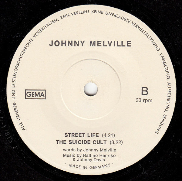 Johnny Melville : The Wee Album (7")