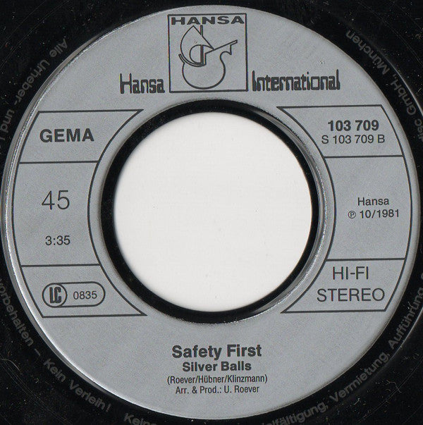 Safety First (2) : Space Invaders  (7", Single)