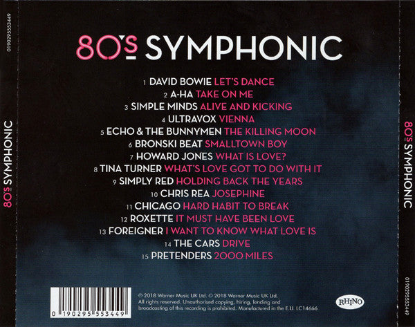 Various : 80's Symphonic (CD, Comp)