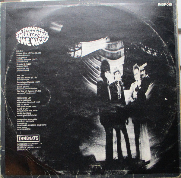 The Nice : The Thoughts Of Emerlist Davjack (LP, Album, Pur)