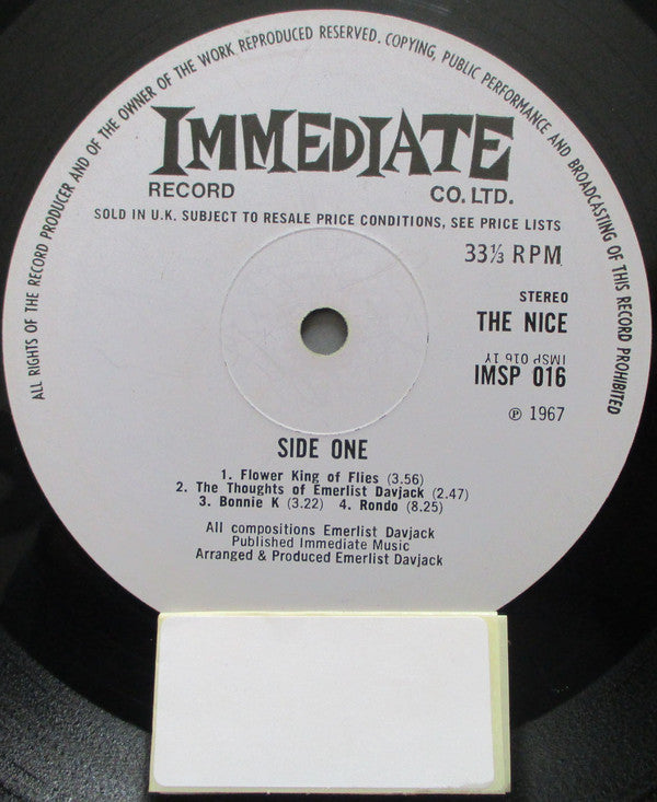 The Nice : The Thoughts Of Emerlist Davjack (LP, Album, Pur)