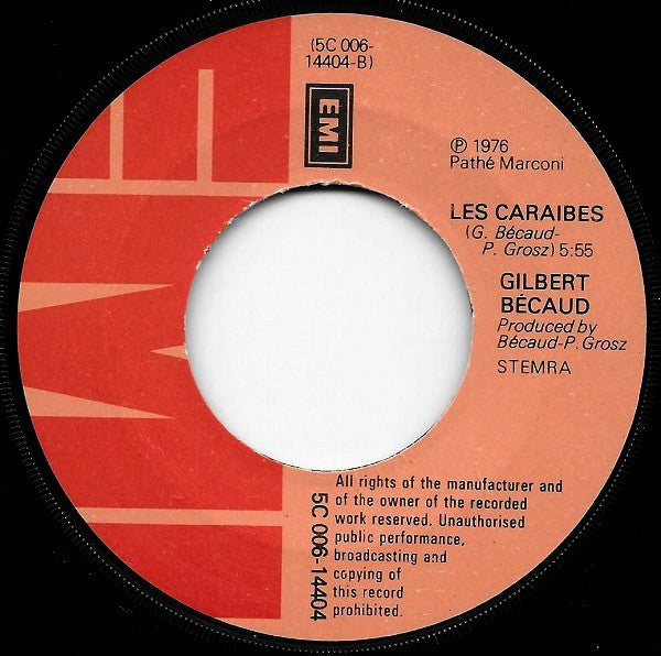 Gilbert Bécaud : L'amour C'est L'affaire Des Gens (7", Single)