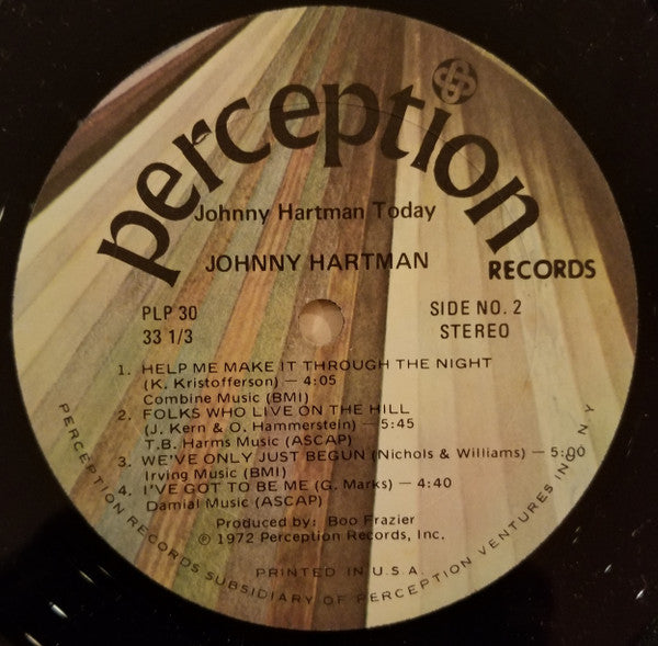 Johnny Hartman : Today (LP, Album)