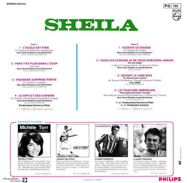 Sheila (5) : L'ecole Est Finie (10", Comp)