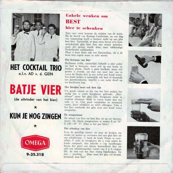 Het Cocktail Trio* : Batje Vier (De Uitvinder Van Het Bier) (7", Single)