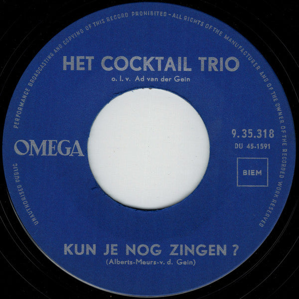 Het Cocktail Trio* : Batje Vier (De Uitvinder Van Het Bier) (7", Single)