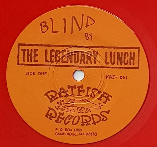 Legendary Lunch : Blind / Time After Time (7", Single, Red)