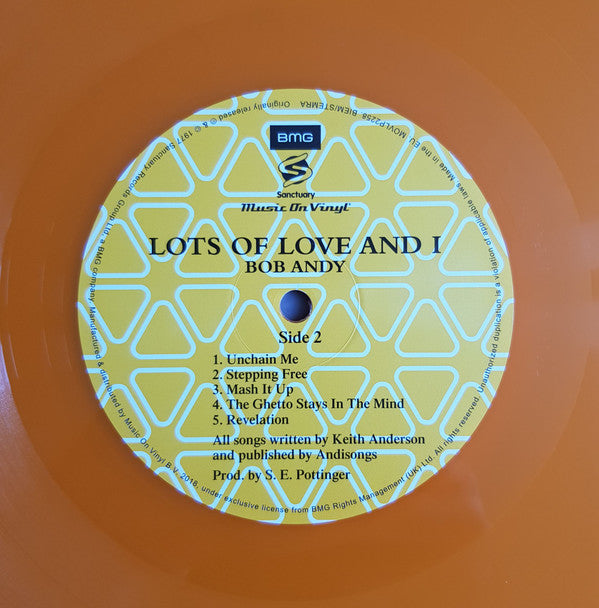 Bob Andy : Lots Of Love And I (LP, Album, Ltd, Num, RE, Ora)