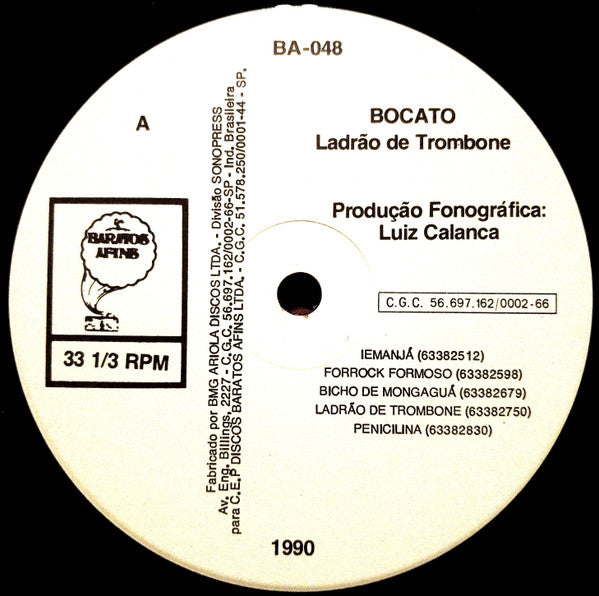 Bocato : Ladrão De Trombone (LP, Album)