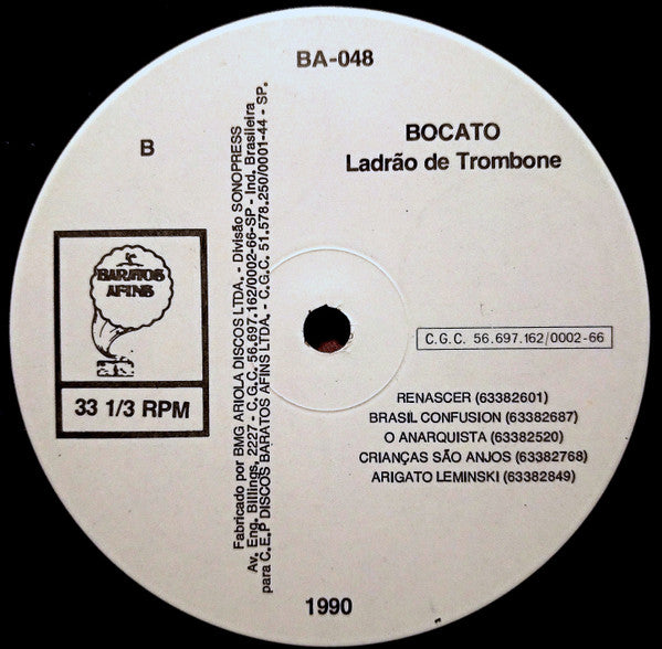 Bocato : Ladrão De Trombone (LP, Album)