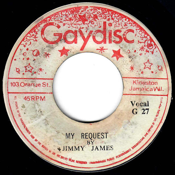 Jimmy James (2) : Come To Me Softly /  My Request (7")