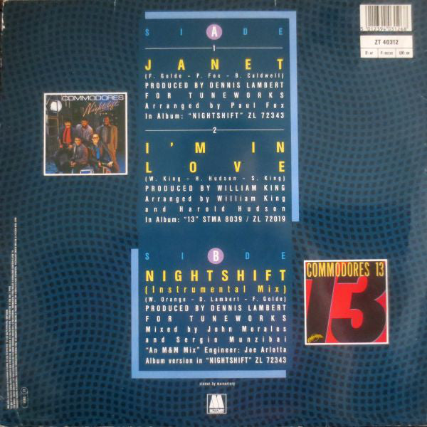 Commodores : Janet (12", Maxi)