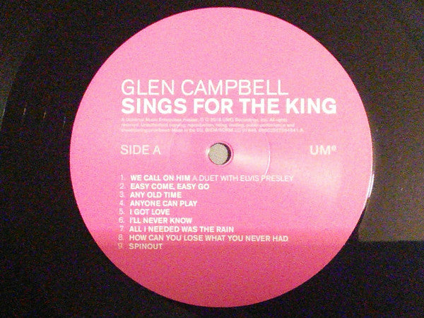 Glen Campbell : Sings For The King (LP, Album)