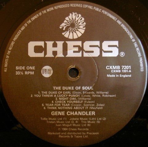 Gene Chandler : The Duke Of Soul (LP, Comp, RE)