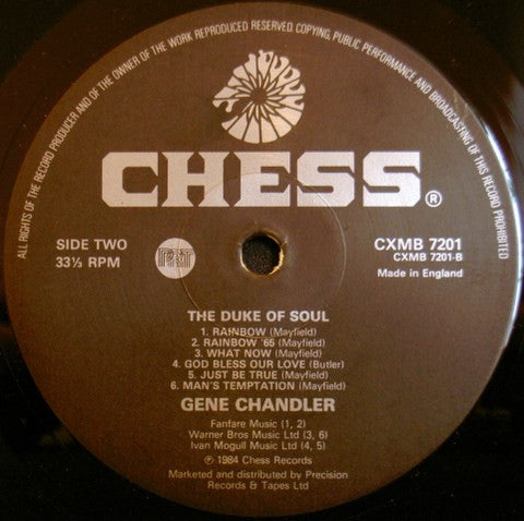 Gene Chandler : The Duke Of Soul (LP, Comp, RE)