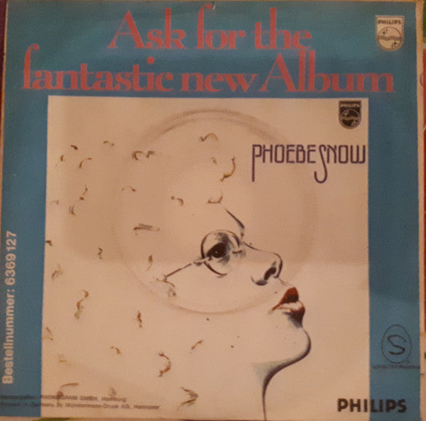 Phoebe Snow : Poetry Man (7", Single)