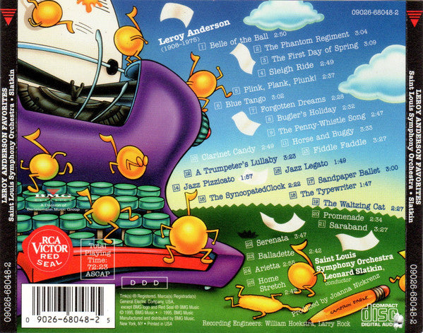 Saint Louis Symphony Orchestra, Leonard Slatkin : Leroy Anderson Favorites (CD, Album)