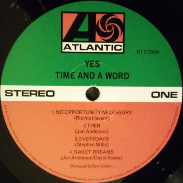 Yes : Time And A Word (LP, Album, RSD, Ltd, RE)