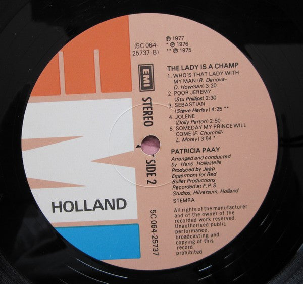 Patricia Paay : The Lady Is A Champ (LP, Album)