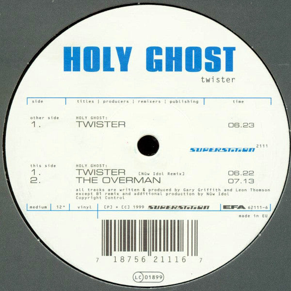 Holy Ghost* : Twister (12")