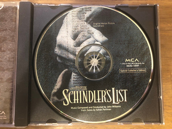 John Williams (4) : Schindler's List (Original Motion Picture Soundtrack) (CD, Album, RE, S/Edition)