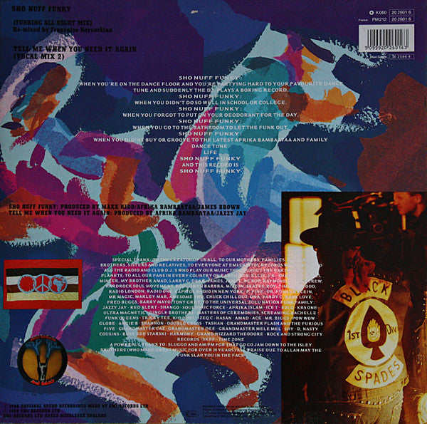 Afrika Bambaataa & Family Featuring Slug-Go : Sho Nuff Funky (Funking All Night Mix) (12")