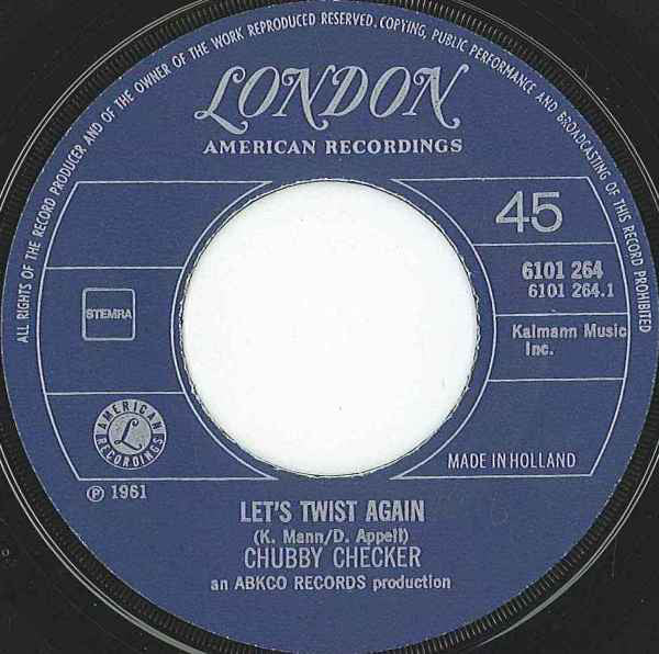 Chubby Checker : Let's Twist Again / The Twist (7", Single)