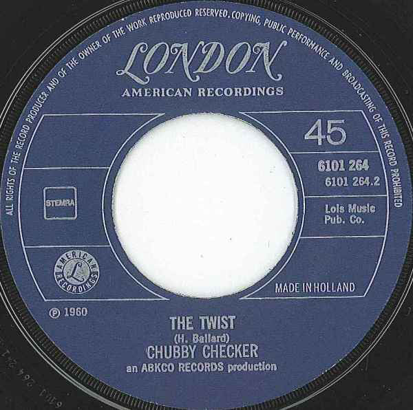 Chubby Checker : Let's Twist Again / The Twist (7", Single)