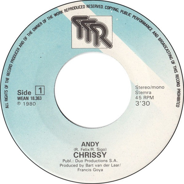 Chrissy (3) : Andy (7", Single)