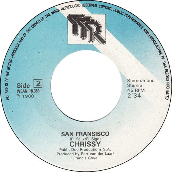 Chrissy (3) : Andy (7", Single)