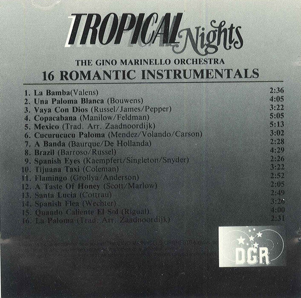 The Gino Marinello Orchestra : Tropical Nights (16 Romantic Instrumentals) (CD, Album)