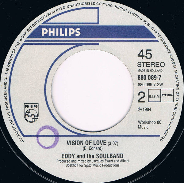 Eddy & The Soulband : Theme From Shaft (“Special U.K. Mix”) (7")