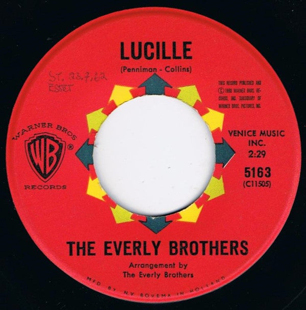 Everly Brothers : So Sad / Lucille (7", Single)