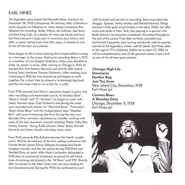 Earl Hines : The Earl (CD, Comp, Mono)