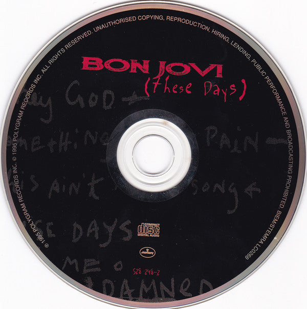 Bon Jovi : These Days (CD, Album)