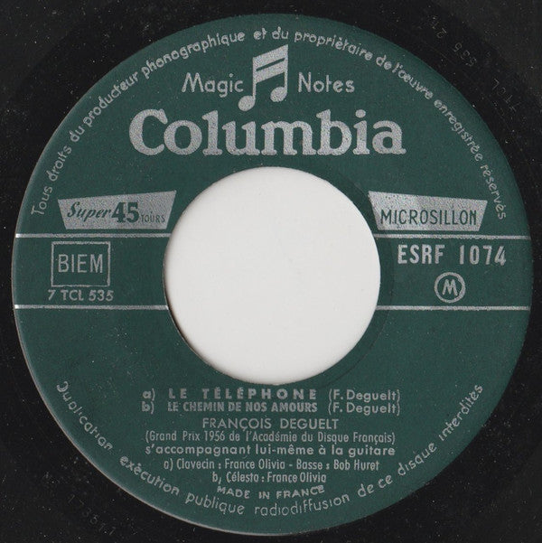 François Deguelt : Le Printemps C'est Déja L'Été (7", EP)