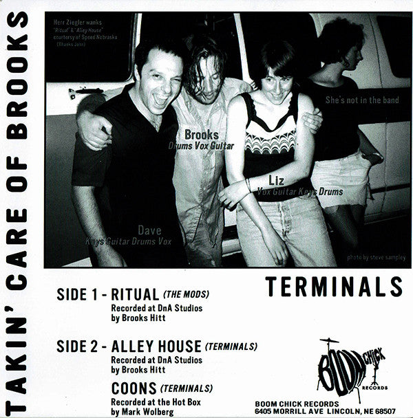 The Terminals (3) : Takin' Care Of Brooks (7", Whi)